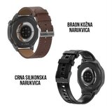Ms Mobile DT5 Smart Watch crni (crna silikonska i braon kožna narukvica) | Eponuda.com