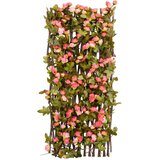  Proširiva rešetka od umjetnog bršljana roza 180 x 60 cm | Eponuda.com