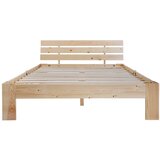 Lumor Postelja za odrasle iz masivnega lesa z letvenim dnom – 140x200 cm – naravna, (22151151) | Shoptok.si