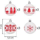  Ca1541 set božićnih kuglica 6 cm 12 kom. | shoptok.hr