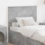vidaXL Vzglavje z vzglavjem Betonsko siva 80 cm Konstruiran les | Shoptok.si