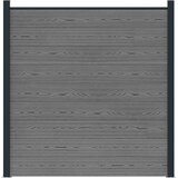 PANEL ograde WPC i aluminij Siva | Shoptok.si