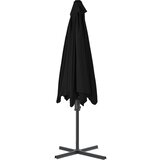  Vrtni suncobran s čeličnim stupom 300 x 230 cm crni | Eponuda.com