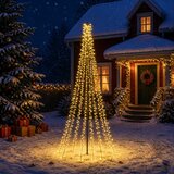  LED božićno drvce 235 cm 1000 LED lampica Topla bijela Čelik | shoptok.hr