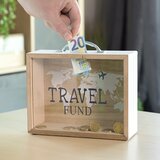  Leseni hranilnik za denar Kovček | Shoptok.si