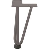 vidaXL Noge s ukosnicama za stolić za kavu 4 kom. Prirodni čelik 20 cm Puni čelik - Prirodna 20 cm 1 3 rods | shoptok.hr