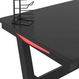 vidaXL Gaming miza z nogami Z-oblike črna 90x60x75 cm | Shoptok.si