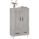 vidaXL Visoka omara siva sonoma 69,5x31x115 inženirski les | Shoptok.si