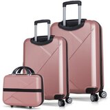 Zoozie Bags set kofera 8367, 3 dijela, ružičasto zlato | Eponuda.ba