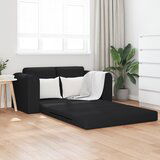 vidaXL tla sofa postelja 2-v-1 črna 148x71x83 cm tkanina Cene
