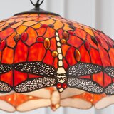 Endon 64082 - Luster na lancu Tiffany DRAGONFLY, 3xE27/60W/230V, prečnik 50 cm | Eponuda.com