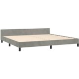  Okvir za krevet bez madraca svjetlosivi 200 x 200 cm baršunasti | shoptok.hr