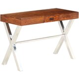 vidaXL Miza trden akacijev les s finišem iz palisandra 110x50x76 cm | Shoptok.si