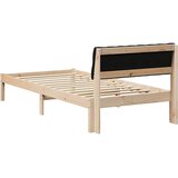  Okvir kreveta Smeđa i crna 90 x 200 cm Masivna borovina | shoptok.hr