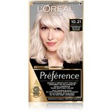 L´Oréal Paris Préférence barva za lase odtenek 10.21 Super Light Pearl Blonde 1 kos | Shoptok.si
