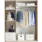 XORA omara s klasičnimi vrati, bela, hrast sonoma | Shoptok.si