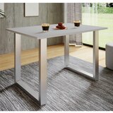 MID.YOU Jedilna Miza Xona, Antracit, Srebrna, 80x50cm | Shoptok.si