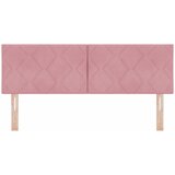  LED glava kreveta Ružičasta 144 cm Baršun | shoptok.hr