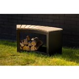 Esschert Design Črna vrtna klop Curved - Esschert Design | Shoptok.si