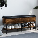 vidaXL Klop za čevlje dimljen hrast 102x32x45 cm inženirski les Cene