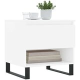 vidaXL Klubska mizica bela 50x46x50 cm inženirski les | Shoptok.si