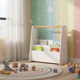 ECO TOYS Montessori dječja polica za knjige s 3 razine, bijela, Slike