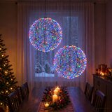 Božićni vrh svjetla 2 kom. 1900 LED lampica Vi&amp;scaron;ebojno Slike
