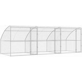  Kućica za pse s pohranom 3 pcs Srebrno 6 x 2 x 2 m Čelik | shoptok.hr