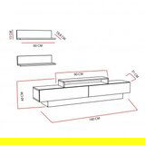 Hanah home Lusi - Cordoba, White TV omarica, (21268104) | Shoptok.si
