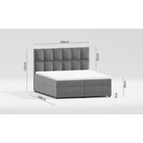 Ropez Siva oblazinjena zakonska postelja s prostorom za shranjevanje 160x200 cm Flip – | Shoptok.si
