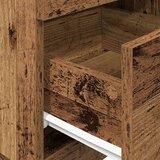 vidaXL Nočna omarica z 2 predaloma Old Wood 36x36x68 cm | Shoptok.si