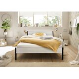 Livetastic futonska postelja 140 cm x 200 cm , kovina, leseni material bela | Shoptok.si