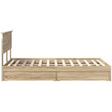  Krevet s od storage Sonoma hrast 120 x 200 cm Konstruirano drvo | shoptok.hr