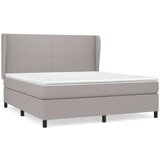  Box spring s madracem svjetlosiva 160x200 cm tkanina | shoptok.hr