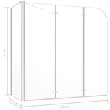 vidaXL Tuš-kabina od kaljenog stakla 120 x 69 x 130 cm prozirna | shoptok.hr