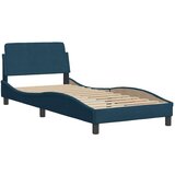  Okvir za krevet bez madraca Hanko plavi 90 x 190 cm baršunasti | shoptok.hr