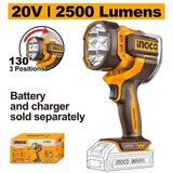 Ingco aku radna lampa CWLI20885, 20V, 2500 lm, SOLO Cene