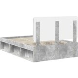  Konstrukcija postelje Beton 120 x 200 cm Masivno borovo les, (5000102842) | Shoptok.si
