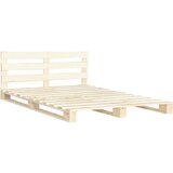  Posteljni okvir iz palet trdna borovina 160x200 cm, (20606383) | Shoptok.si