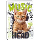 Play premium, sveska, 60 lista, Fuzzy pets - odaberite motiv Music A4 Karo