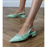  Green low heel slingback pumps Ferli | ePonuda.com