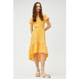 Koton Women's Yellow Patterned Dress Cene