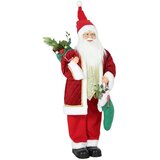 Djed Mraz visok 120 cm pjeva i pleše stojeća animirana božićna figura s čarapom i vrećom aktivira se zvukom/dodirom | shoptok.hr