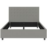 Støraa Sivi tapecirani bračni krevet 140x200 cm Emily – | shoptok.hr