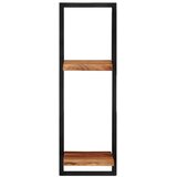  Zidne police 2 kom 25 x 25 x 75 cm masivni bagrem i čelik | Eponuda.com