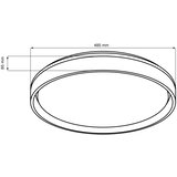 LED prigušiva plafonska svetiljka za kupatilo ELIZA LED/72W/230V IP44 + daljinski upravljač | Eponuda.com
