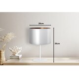  Duolla - Stona lampa CANNES 1xE14/15W/230V, prečnika 20 cm, srebrna/bakarna/bela | Eponuda.com