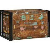  Kutija za spremanje s pohranom 80 x 50 x 50 cm obnovljeno drvo | shoptok.hr
