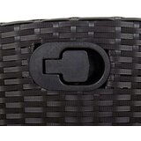  7-dijelni vrtni blagovaonski set s jastucima crni od poliratana | shoptok.hr