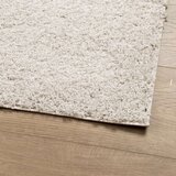  Čupavi moderni tepih s visokim vlaknima krem 60 x 110 cm | shoptok.hr